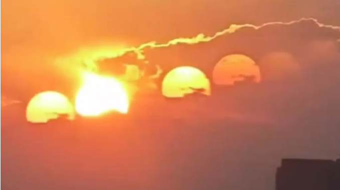 Seven Suns Appear in the Sky Over China: Optical Illusion or?