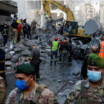 Israeli Missiles Flatten Residential Building in Beirut, Killing Four